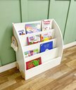 Ver imagem 3 de Estante Infantil Branca Livreiro Montessori Porta Livros e Revisteiro de MDF - Hanna