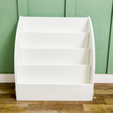 Ver imagem 4 de Estante Infantil Branca Livreiro Montessori Porta Livros e Revisteiro de MDF - Hanna