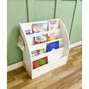 Ver imagem 1 de Estante Infantil Branca Montessori Porta Livros e Revisteiro de Mdf -hanna