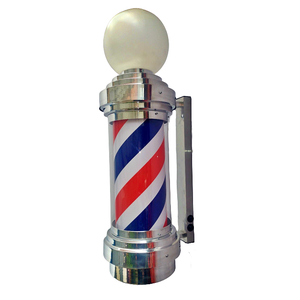 BARBER POLE GIRATÓRIO 80CM TAMANHO BIG VOLTAGEM BIVOLT.
