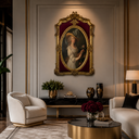 Ver imagem 2 de Quadro Decorativo Clássico com Moldura Entalhada Estilo Acadêmico Europeu a: 130cm L: 79cm C: 05cm
