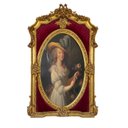 Ver imagem 1 de Quadro Decorativo Clássico com Moldura Entalhada Estilo Acadêmico Europeu a: 130cm L: 79cm C: 05cm