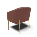 Ver imagem 7 de Cadeira Sala de Jantar Pé de Ferro Dourado Kit 2 Stella Veludo D03 - D'Rossi