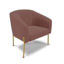 Ver imagem 6 de Cadeira Sala de Jantar Pé de Ferro Dourado Kit 2 Stella Veludo D03 - D'Rossi