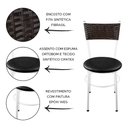 Ver imagem 2 de 2 Cadeiras Brancas para Cozinha Viena Marrom:Preto