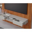 Ver imagem 6 de Home P/ Tv até 65 Pol Maragogi C/ Bancada e Prateleira Ripado 185x220cm Cinamomo/off White - Permó