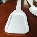 Ver imagem 2 de 3 Espátulas Restaurante Pás Plásticas Brancas Industrial Larga 74cm Caldeirão Cozinha Cinquetti