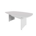 Ver imagem 2 de Mesa de Reunião Orgânica 180cm x 110cm com Pés Painel Escritório F5 Office Cor:Cinza