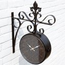 Ver imagem 3 de Relógio Dupla Face Parede Estação Trem Antigo Vintage Retrô