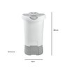 Máquina de Lavar Roupa Lavadora 220 V 60 Hz 5 Kg Tanquinho Lavanderia Compacta Wanke Branco Fume - 4