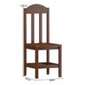 Conjunto Mesa Safira Em Madeira Maciça 220x88 Com 8 Cadeiras Castanho Nemargi - 3