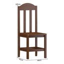 Ver imagem 3 de Conjunto Mesa Safira Em Madeira Maciça 220x88 Com 8 Cadeiras Castanho Nemargi