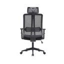 Ver imagem 3 de Cadeira de Escritório Diretor King Mesh Base Nylon Giratória com Ajuste e Apoio para Cabeça Preta