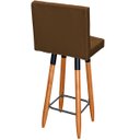 Ver imagem 5 de Kit 6 Banqueta Grace Para Cozinha Gourmet Ou Balcão Área Gourmet Pés Palito Corino