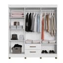 Ver imagem 4 de Roupeiro Copacabana New 6 Portas 2 Gavetas Benetil Móveis