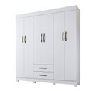 Ver imagem 2 de Roupeiro Copacabana New 6 Portas 2 Gavetas Benetil Móveis