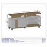 Rack com Painel para TVs até 50 Polegadas Topázio Kenzo  - 8