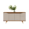 Balcão Buffet Grace Versátile com 4 Portas 1,60 Off-white/cedro - 5