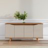 Balcão Buffet Grace Versátile com 4 Portas 1,60 Off-white/cedro - 1