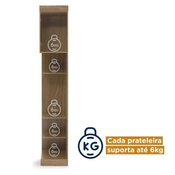 Conjunto Guarda-Roupa Modulado Canto Casal 2 Portas e Cabeceira 4 Peças Sauá Cabecasa Madeiramadeira - 13