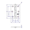 Ver imagem 3 de Kit 24 Dobradiça F.l.o. Porta / Janela Pino Solto Real 3"