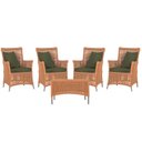 Ver imagem 1 de 4 Poltronas e 1 Mesa Igapó em Alumínio Pintura Fendi Corda Náutica Estofado 13