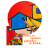 Mini Quadro  Decorativo Pintado a mão de Paisagem Urbana 30x25cm - 10