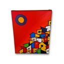 Ver imagem 7 de Mini Quadro  Decorativo Pintado a mão de Paisagem Urbana 30x25cm