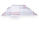 Ver imagem 2 de Jogo de Cama King 200 Fios Davos - Marken Fassi Branco/Rosa