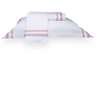 Jogo de Cama King 200 Fios Davos - Marken Fassi Branco/Rosa - 2