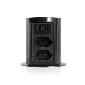 Torre de Tomada Automático 2 Tomadas 10a 2usb a Rápido + C