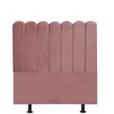 Ver imagem 2 de Cabeceira Estofada Alanis 100CM Solteiro Suede Rose - D A DECOR