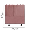 Ver imagem 3 de Cabeceira Estofada Alanis 100CM Solteiro Suede Rose - D A DECOR