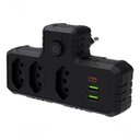 Ver imagem 1 de Benjamim Adaptador Universal Tomada Usb Tipo C Filtro Linha