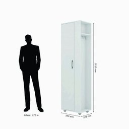 Armário Multiuso 1 Porta Roma Poliman - 4 Armário Multiuso 1 Porta Roma Poliman - 4