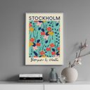Ver imagem 1 de Quadro Poster Flores e Plantas - Estocolmo 24x18cm - com Vidro:madeira Branca