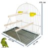 Gaiola Aberta  Poleiro Grande   Para Papagaio Maritaca Calopsita Aves Mansas - 3