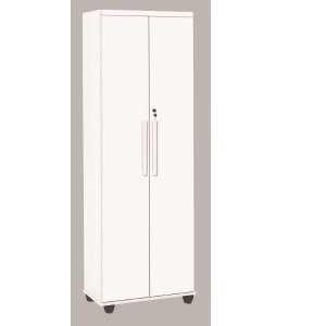 Multiuso / Organizador com Chave 2 Portas com Prateleiras Internas Cor Branco Trinobel