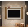 Painel para TV Aurora LED Avelã com Off White - Linea Brasil - 2