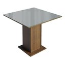 Ver mais imagens de Conj. Mesa Tampo de Vidro 4 Cadeiras Rustic/cinza/silver