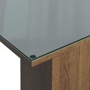 Ver imagem 3 de Conj. Mesa Tampo de Vidro 4 Cadeiras Rustic/cinza/silver