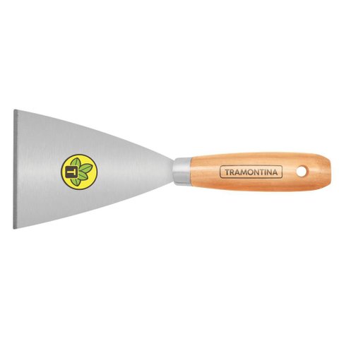 Espátula de Aço Rígida 12cm Tramontina com Cabo de Madeira