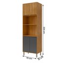 Ver imagem 3 de Paneleiro Torre Quente Divina 2 Fornos com 4 Portas Cinamomo/titanium