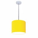 Ver imagem 1 de Lustre Luminária Pendente Vivare Free Lux Pe-4106br Cúpula em Tecido 20x25cm
