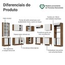 Ver imagem 4 de Armário de Cozinha Completa de Canto 549 cm Rustic/Branco Vik Madesa 01