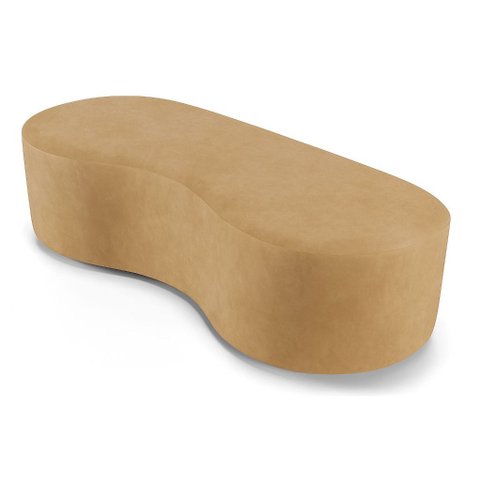 Puff Decorativo Átria Suede Bege | Design Exclusivo & Conforto