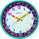 Ver imagem 1 de Relógio Parede 25cm Herweg Educativo Infantil 6690 Azul