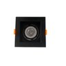 Spot Quadrado Embutir Recuado Mr16 Gu10 Dicróica Rgb:preto - 5