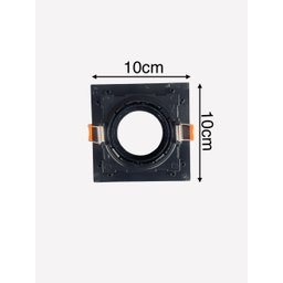 Spot Quadrado Embutir Recuado Mr16 Gu10 Dicróica Rgb:preto - 3