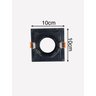 Spot Quadrado Embutir Recuado Mr16 Gu10 Dicróica Rgb:preto - 3
